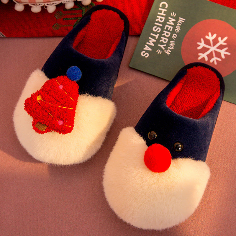 Winter Plush Christmas Slippers