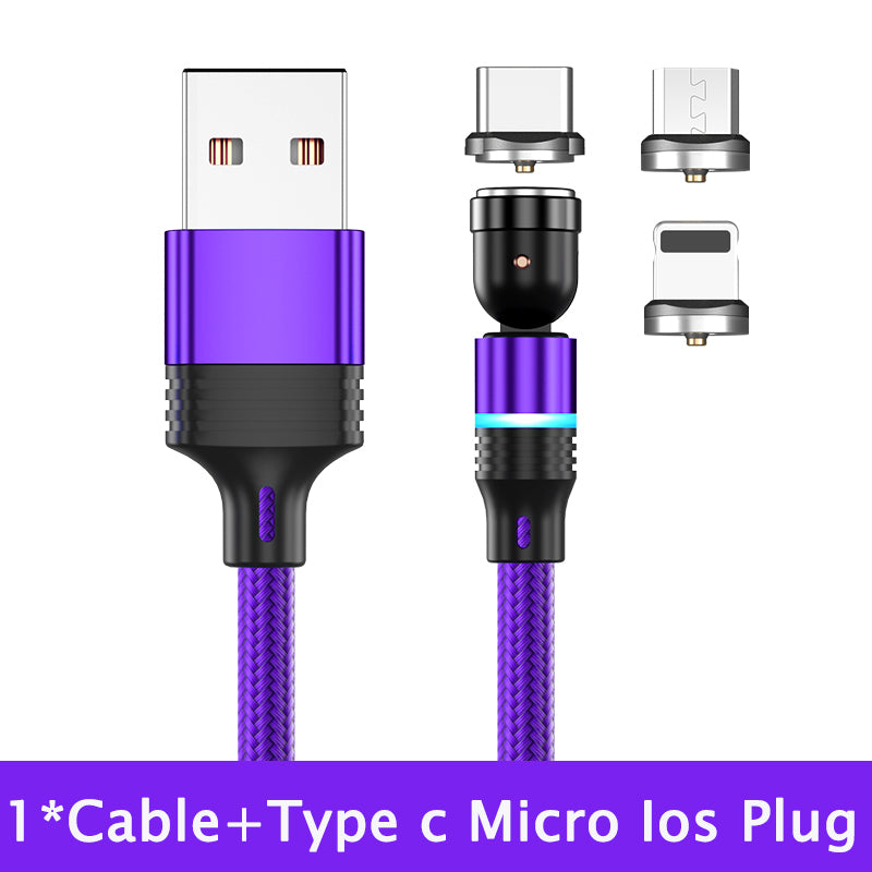 540° Rotating Magnetic Suction Charging Cable