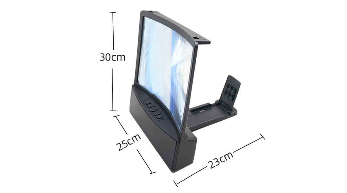 Curved Screen Phone Magnifier with Bluetooth Speakers