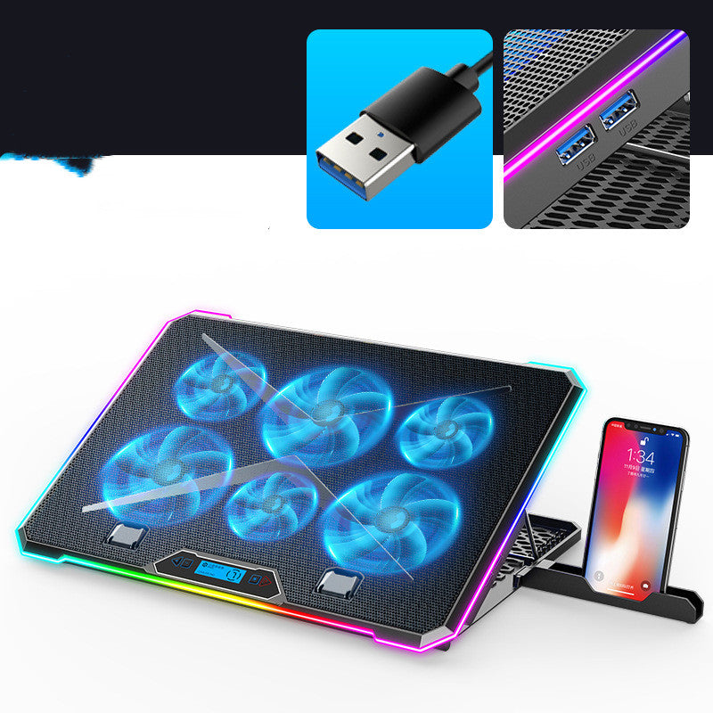 RGB Gaming Laptop Cooling Pad - Keep Your Game On