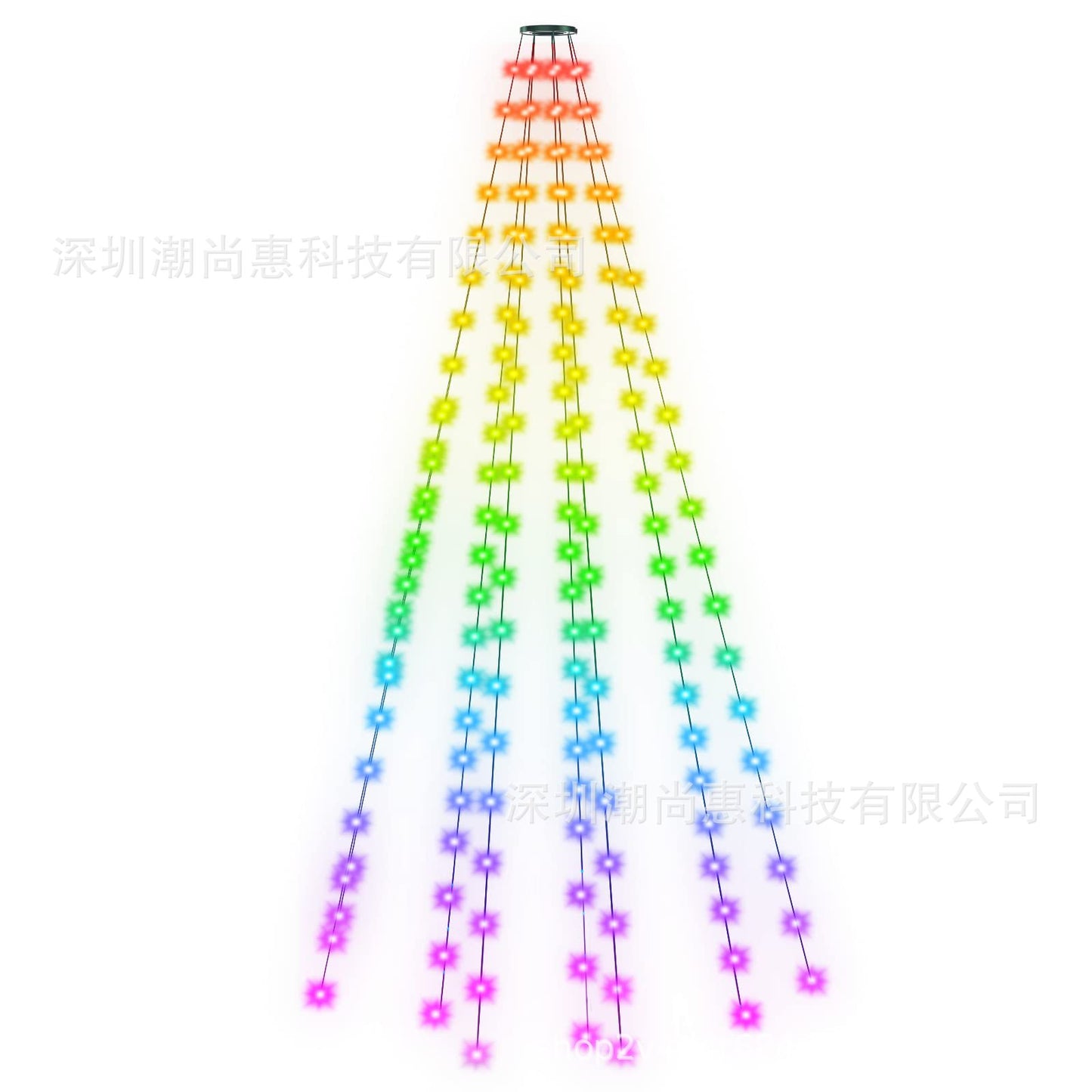 Magic Color Christmas Tree Rubber-covered Wire Lights