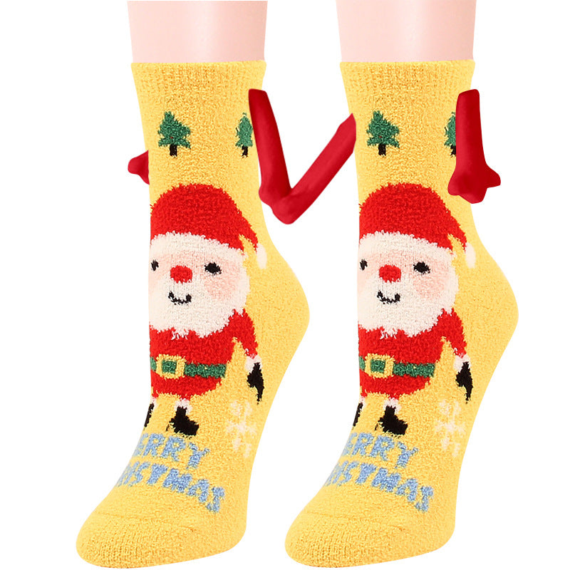 Christmas Coral Fleece Socks