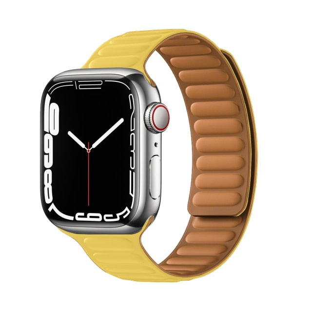 Leather Link Magnetic Loop Bracelet iWatch Series