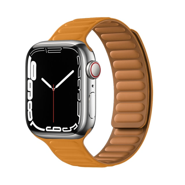 Leather Link Magnetic Loop Bracelet iWatch Series